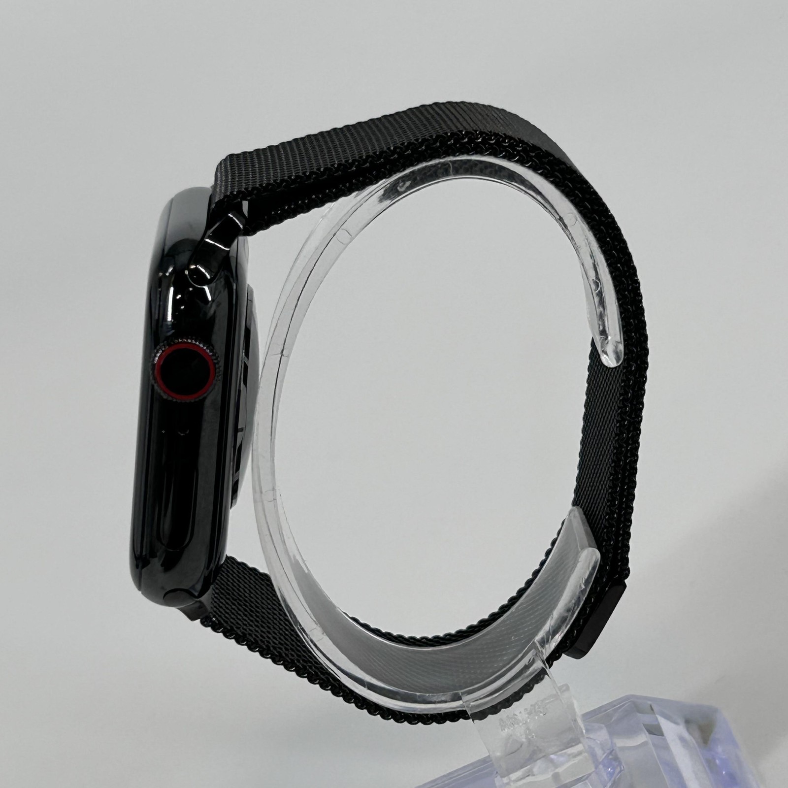 Apple Watch (Series 5) 44mm Black Stainless Steel (LTE) w/ Milanese Loop – 7/10