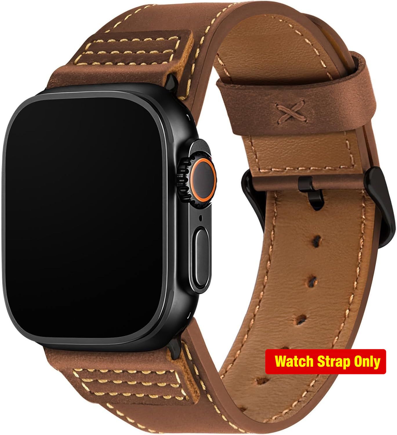 Leather Strap Compatible with Apple Watch 40mm 41mm 42mm 44mm 45mm 49mm