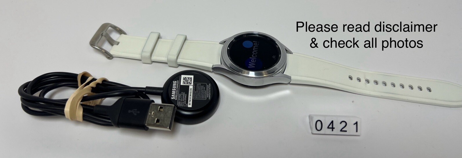 Samsung Galaxy Watch 4 LTE Classic SM-R885U 42mm Stainless Steel Good Condition