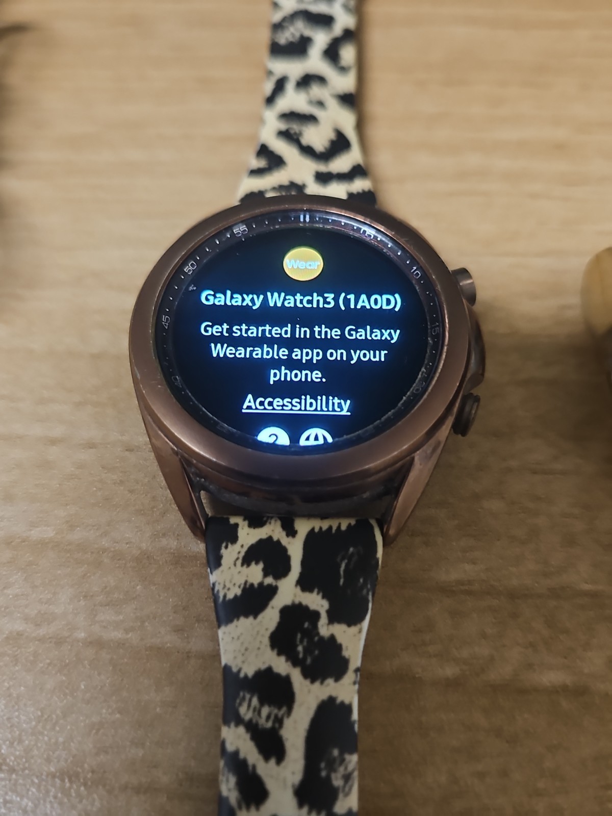 Samsung Galaxy Watch3 SM-R855 41mm Stainless Steel Case with Cheetah Band