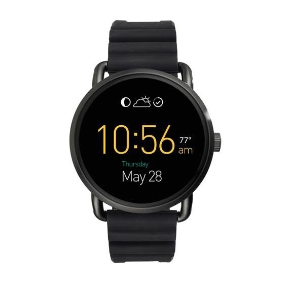 Fossil Gen 5 4mm Black Silicone Black Smartwatch – FTW4025
