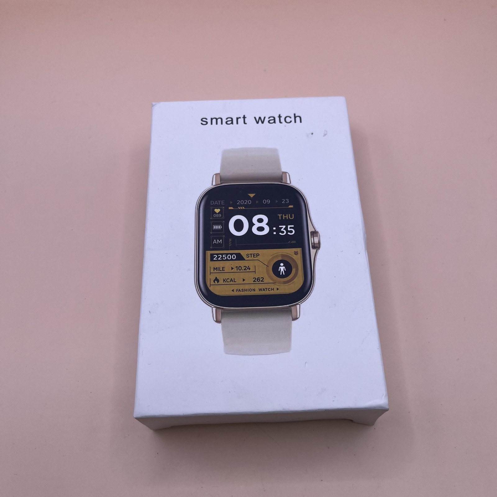 Unbranded Smart Watch Fitness Tracker Heart Rate Model 0806 Gold New Mesh Band