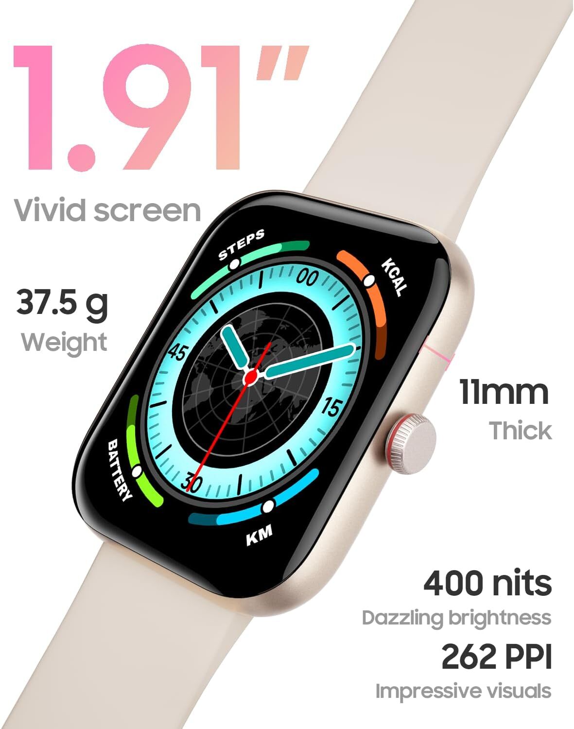 Smart Watch Men Women Fitness Tracker Heart Rate Watches for Android iOS iPhone