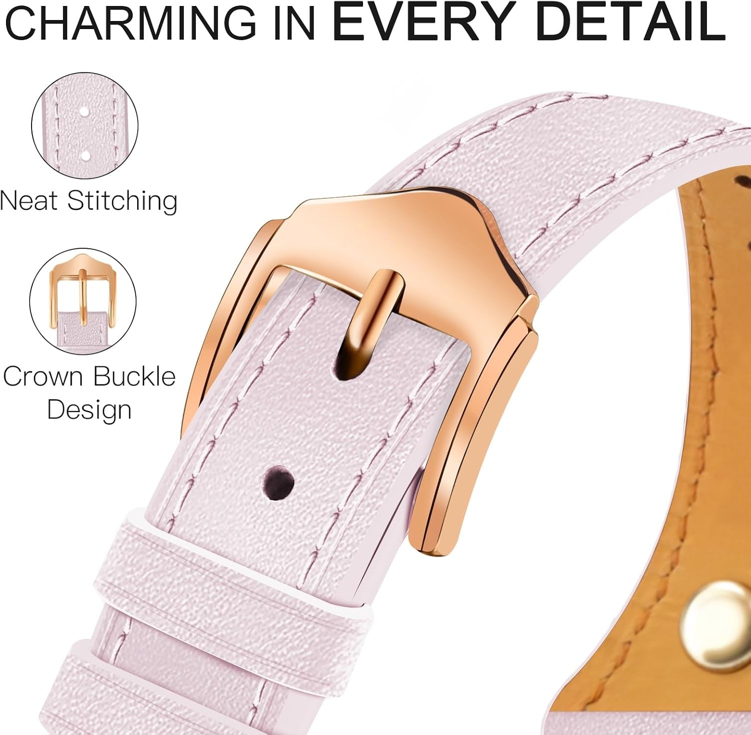 Case For Apple Watch 38mm 40mm 41mm 42mm 44mm 45mm 46mm 49mm, Genuine Leather