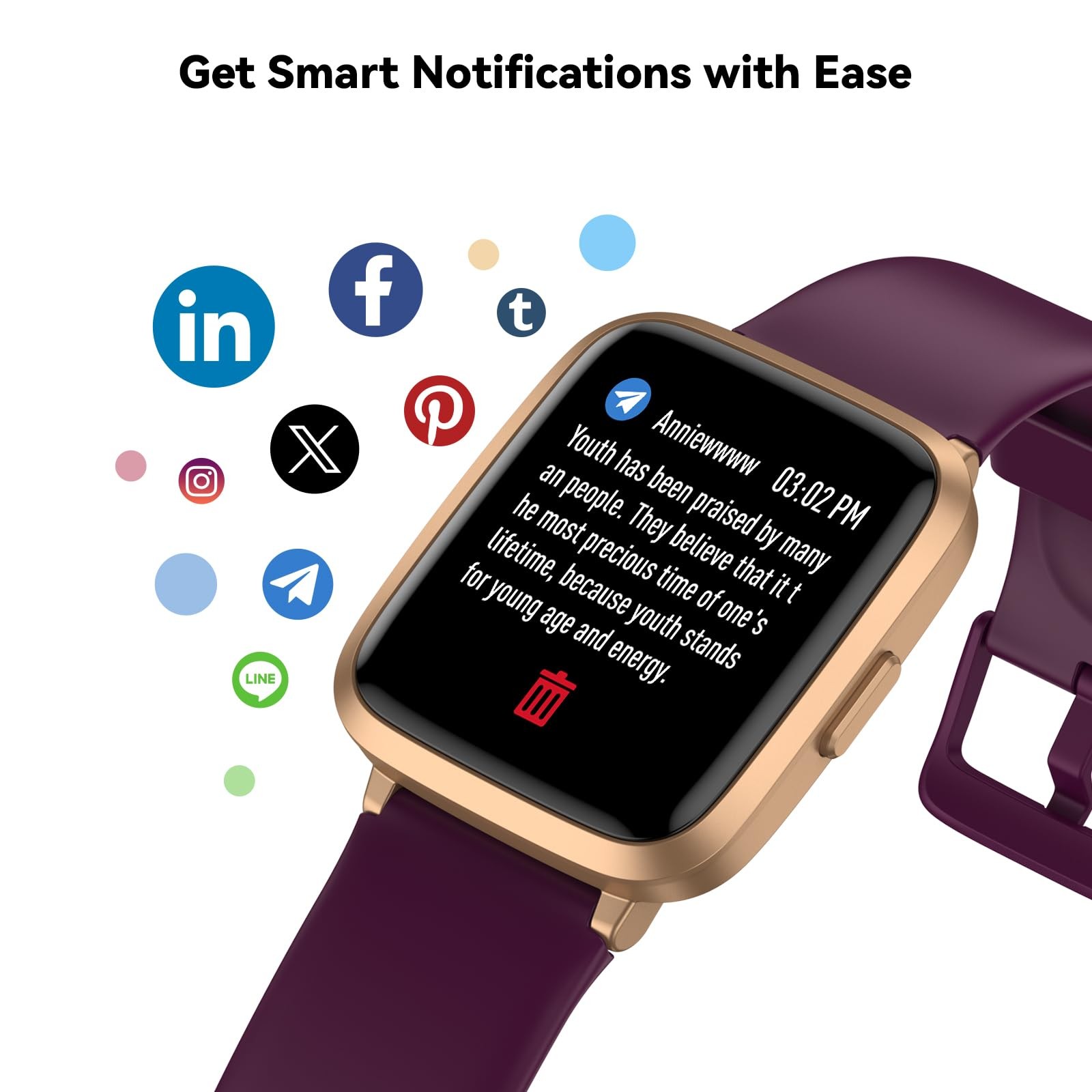 Fitness Tracker Watch with Heart Rate Monitor, Activity Tracker with Pedomete…
