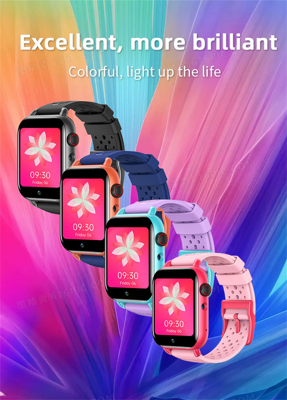 4G Smart Watch Video Call Unlocked Watch Fitness Tracker for Children Student