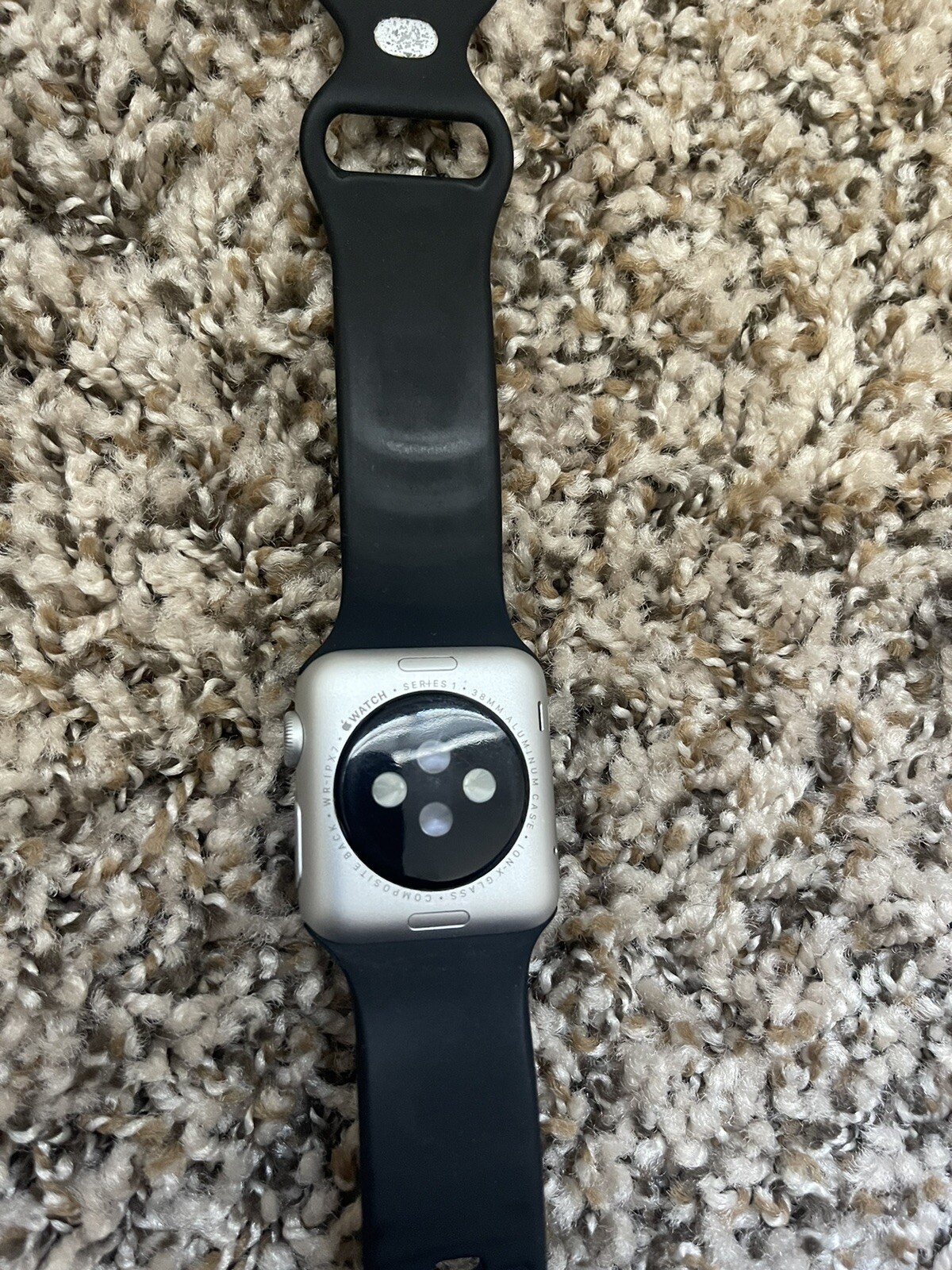 Apple Watch Series 1 38mm Space Gray Aluminum Case Black Sport Band (MP022LL/A)