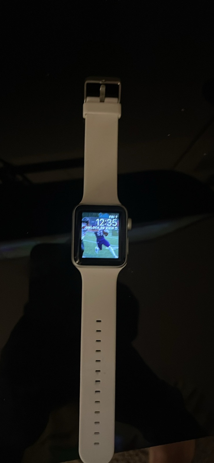 Apple Watch Series 3 38mm Silver Aluminum Case White Sport Band – (MTGG2LL/A)