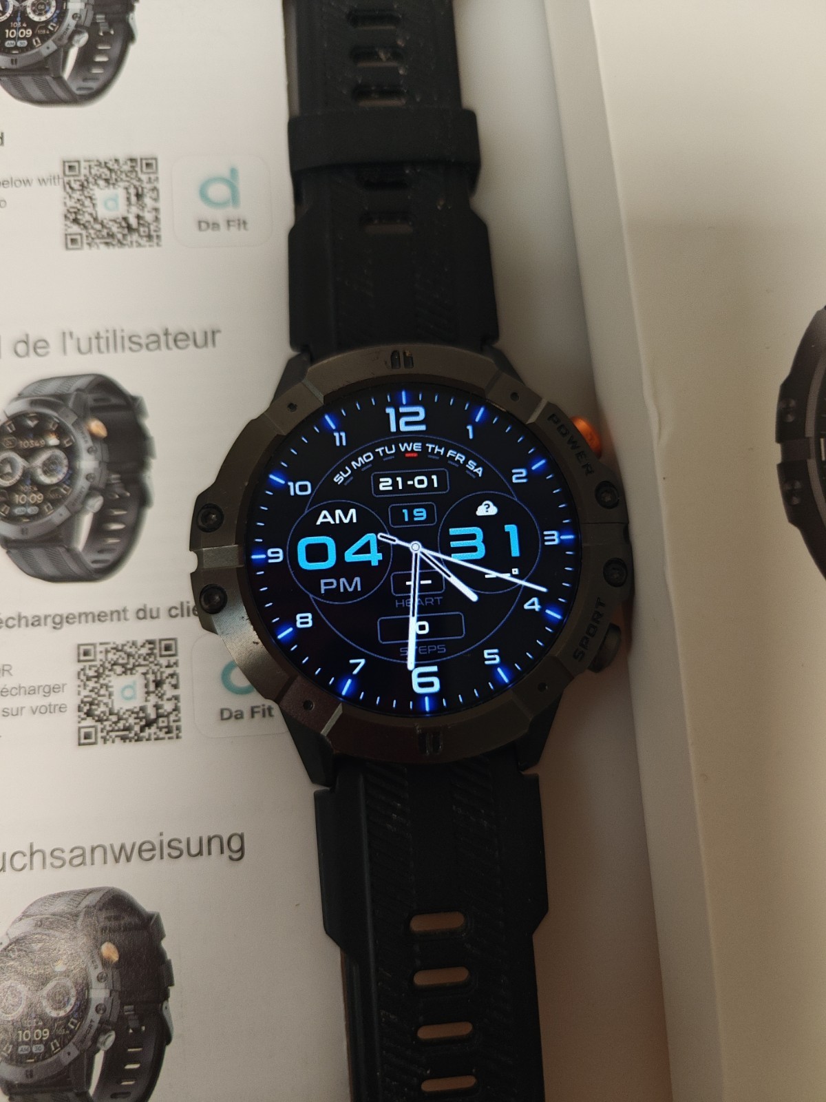 C29 Smartwatch 1.52Inch 1ATM Waterproof Sport Watch for Men 410Mah Bat Bluetooth