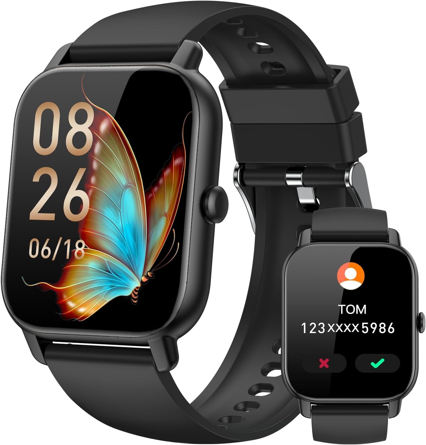 1.83 Inch Smart Watch Fitness Tracker IP68 Sleep Monitor For Android iOS