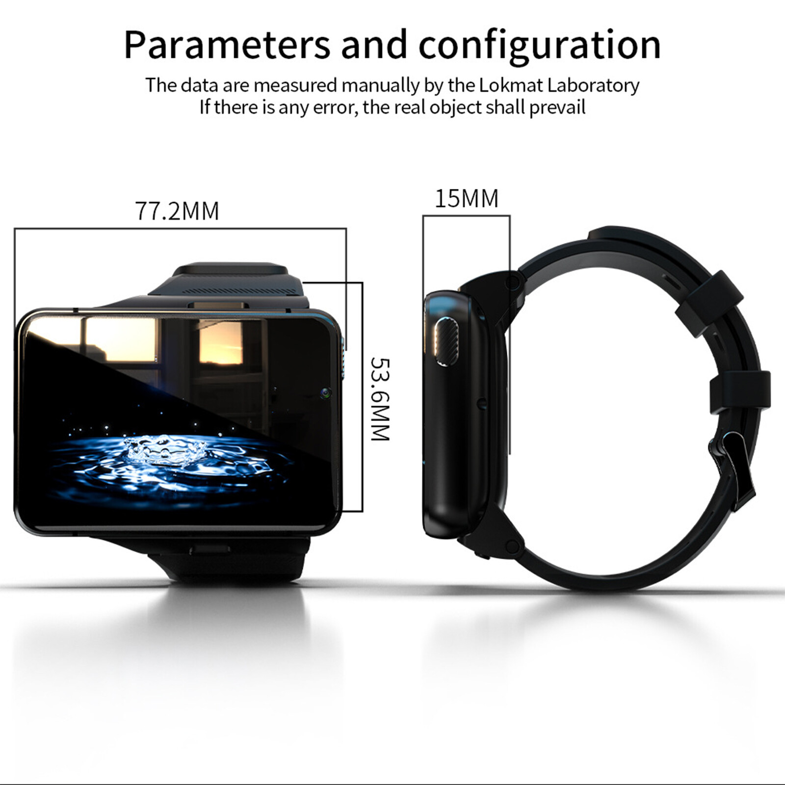 2.88in Larger Screen 4G Smart Watch Android 9.0 Dual Camera WIFI GPS 4+64GB USA