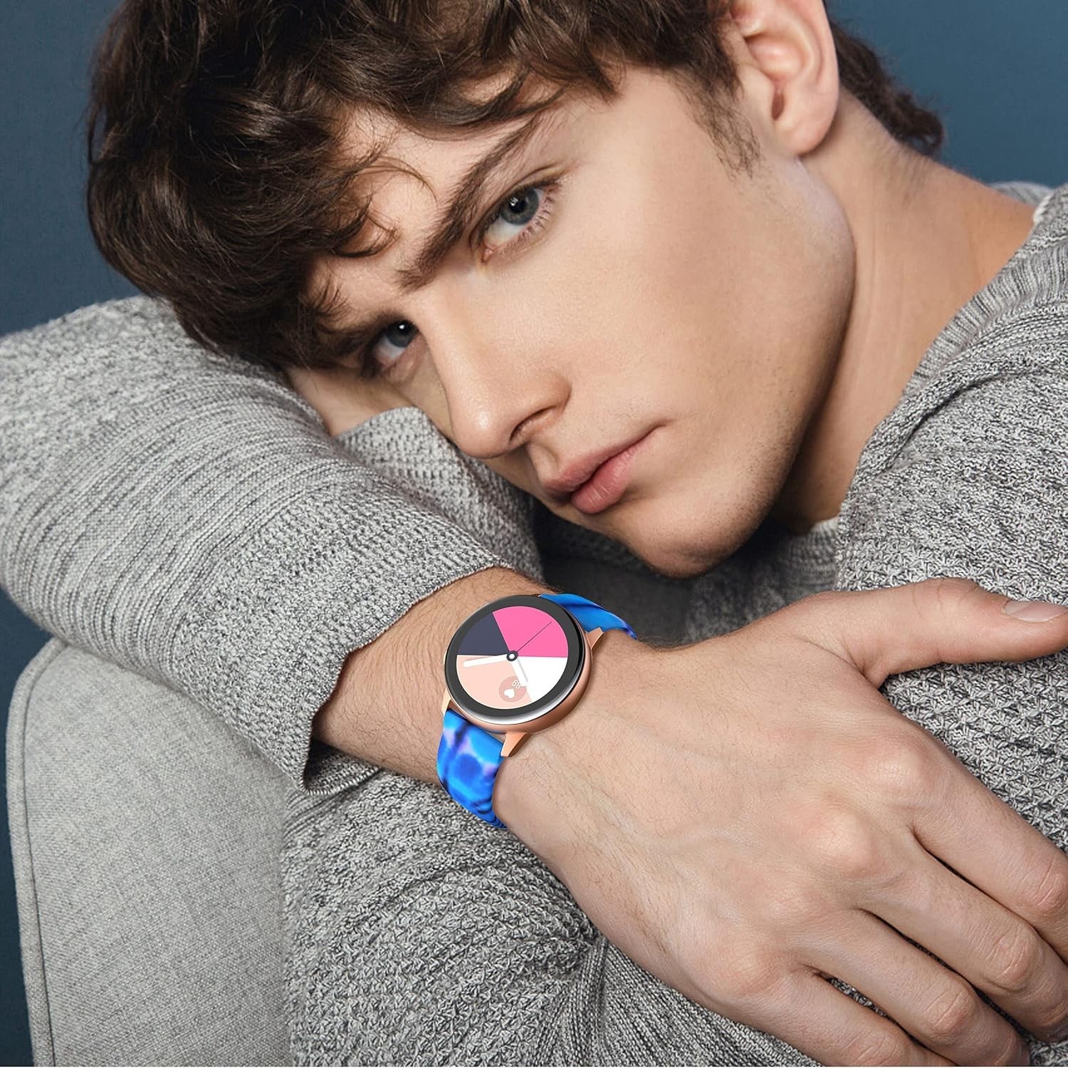 Sports Wristband Bands Compatible with Samsung Galaxy Watch 6 Classic, 47mm 43mm