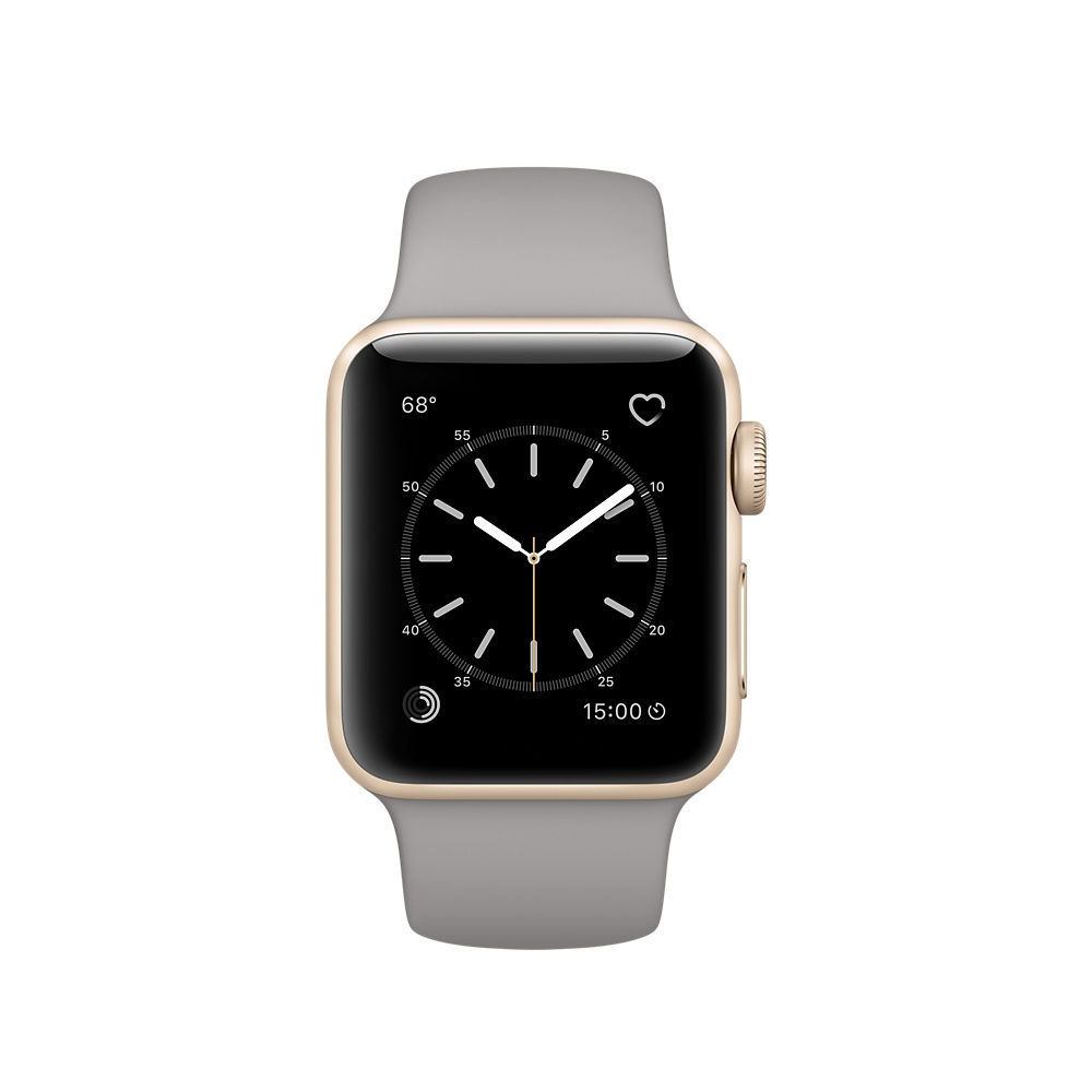Apple Watch Series 2 38mm Gold Aluminum Case – MNP22LL/A – Concrete Sport Band