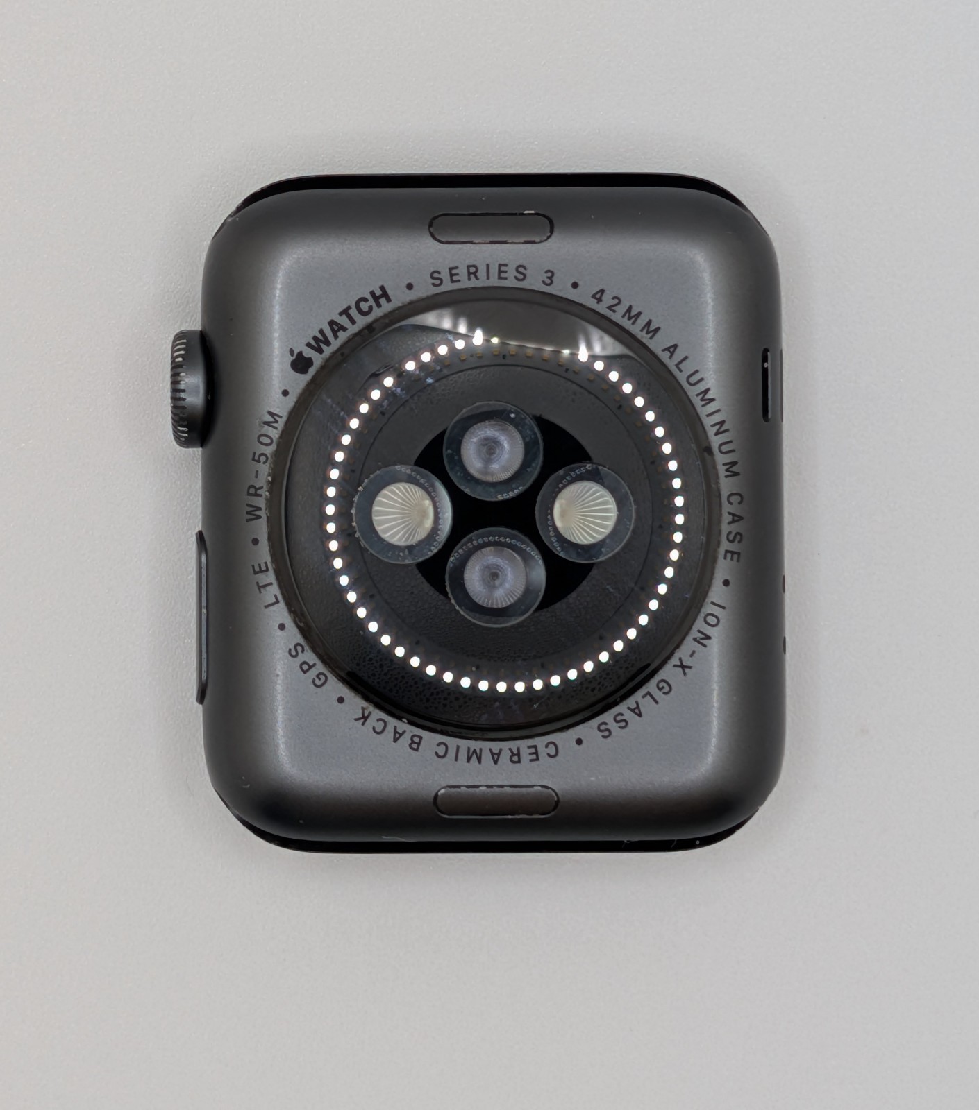 Apple Watch Series 3 42mm, GPS + LTE, Space Gray Aluminum (Good). ~742~