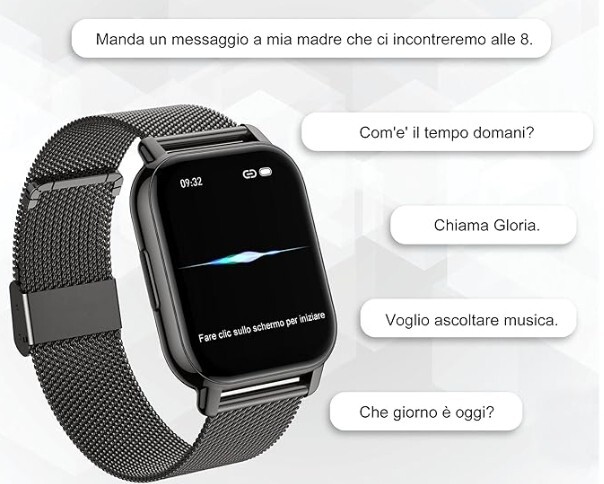 Popglory Smartwatch Men Women, 2 Calls Watch Straps and Whatsapp