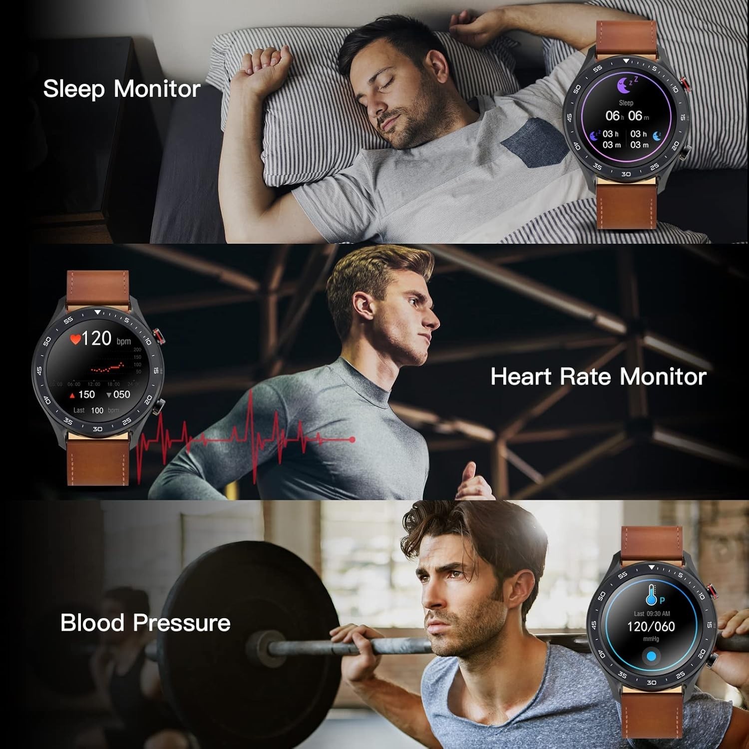 Bebinca GT2 Smart Watch – Fitness Tracking & Health Monitoring, Black *NEW*