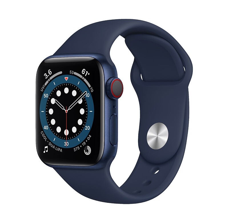Apple Watch Series 6 44mm Blue Case Navy Band GPS+ WIFI + LTE UNLOCKED – Good
