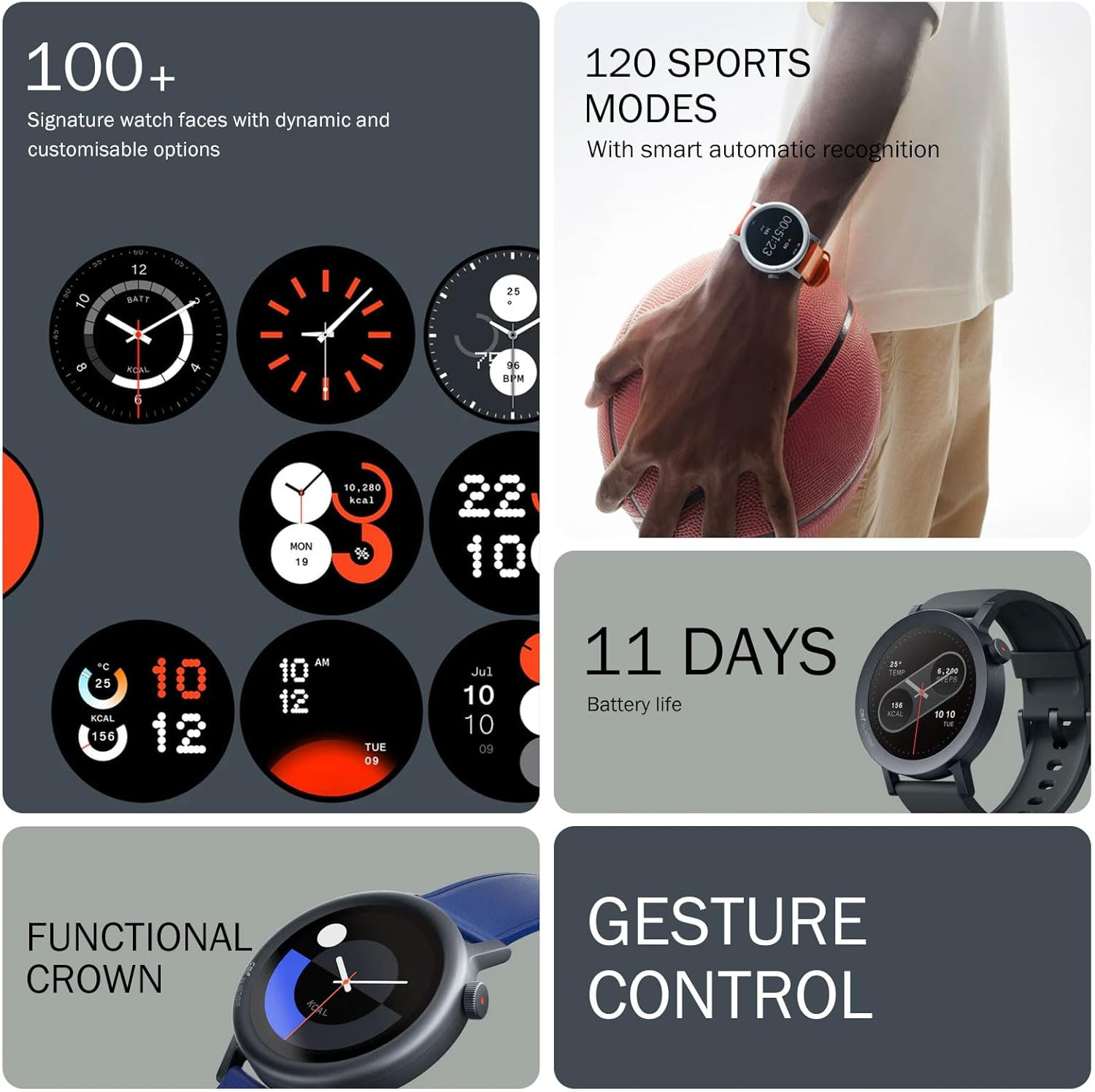 CMF Watch Pro 2 Smartwatch for Men Women, Fitness Tracker with Heart Rate, 1.32″