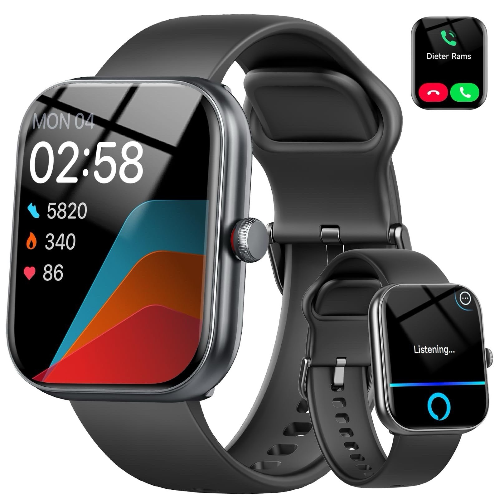 Smartwatch For Men Women With Alexa Built-in, NEW 1.91” Smartwatch With Bluet