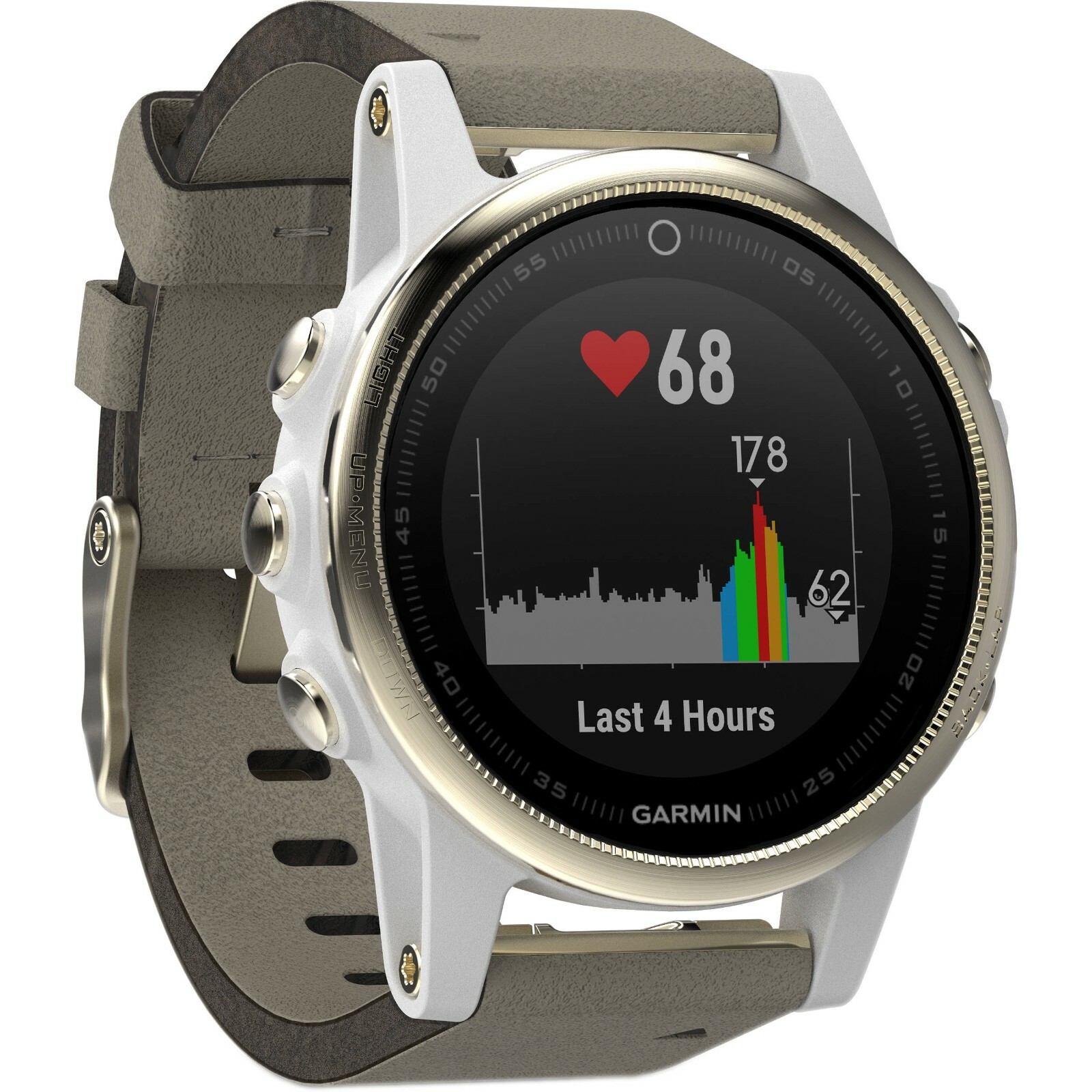 Garmin Fenix 5S 010-01685-12 Champagne w/ Gray Suede Band