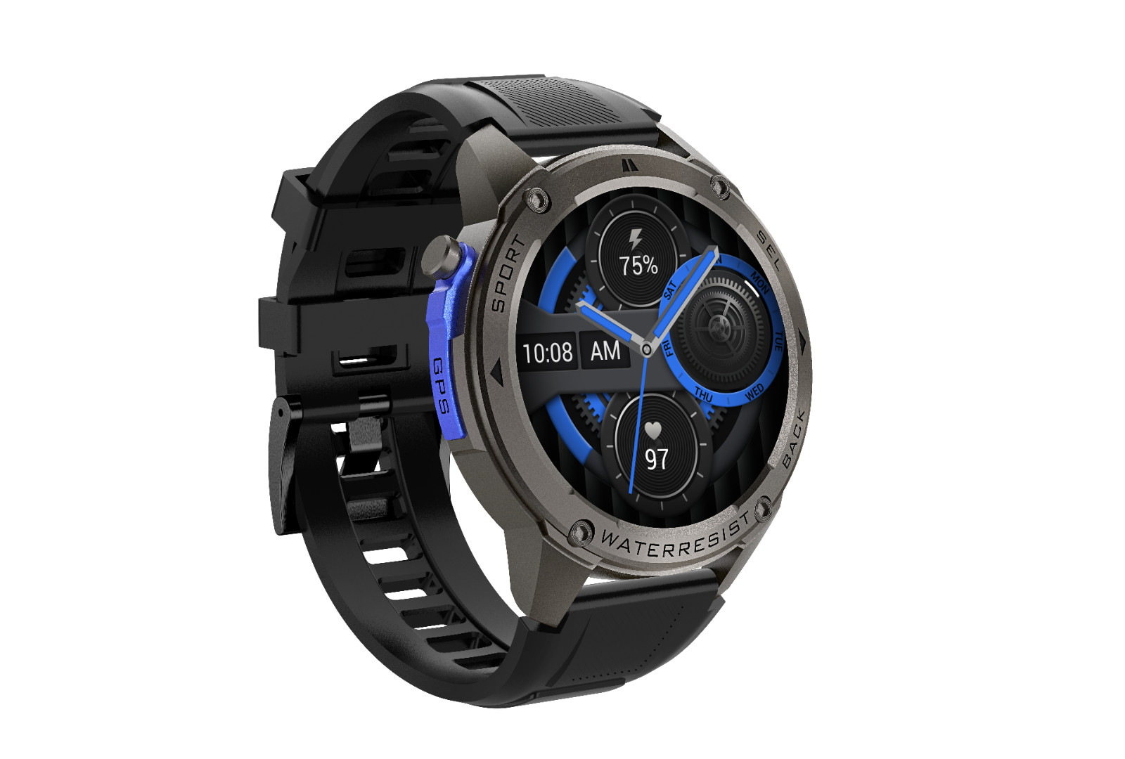 DM56 Smart Watch 1.43 Inch Full Touch Screen GPS Compass 5AT, MEJOR RELOJ.