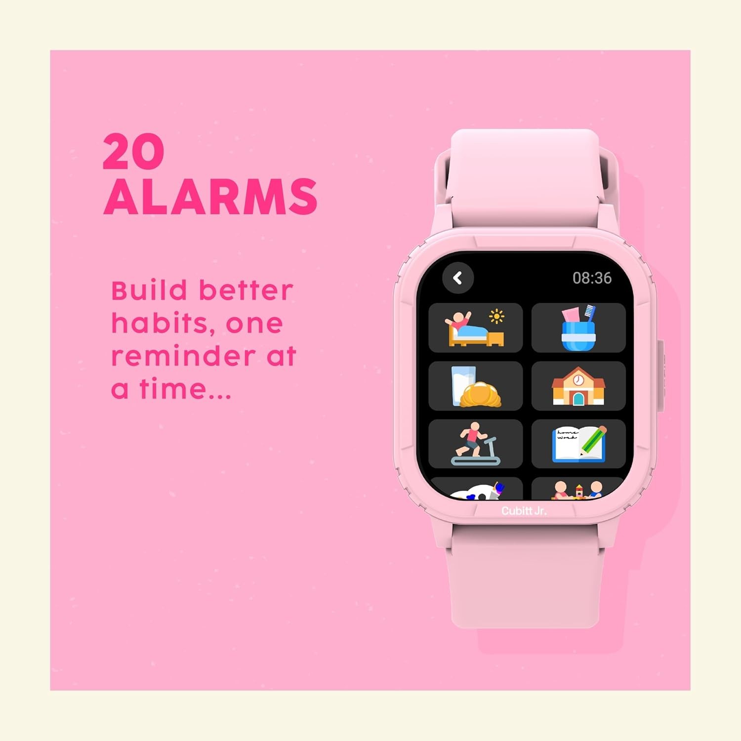 Cubitt Jr. Kids Smartwatch Fitness Tracker, Heart Rate, Sleep, Steps, Games, …