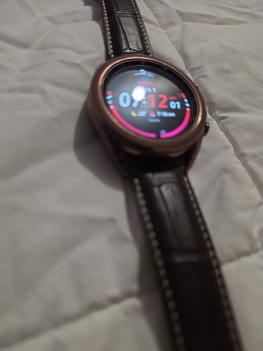 Samsung Galaxy Watch3 41mm Leather Strap – Mystic Bronze (Bluetooth)