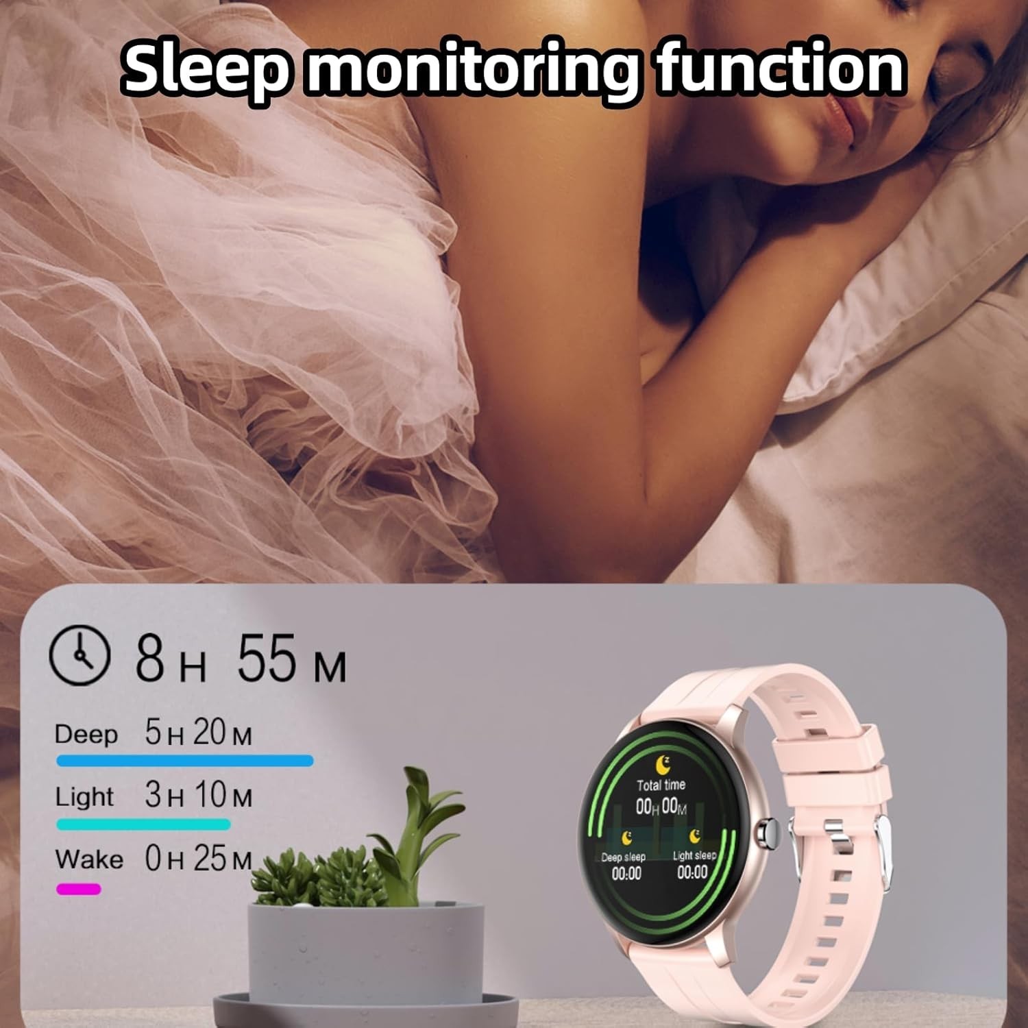 Smart Watch For Men/Women, Waterproof Smartwatch Bluetooth iPhone Samsung 2025