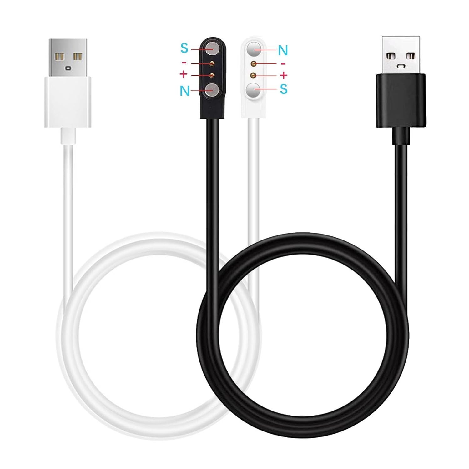 Fit Cloud Pro Smart Watch Charger, 2-Pack Charging Cable Magnetic USB Cord
