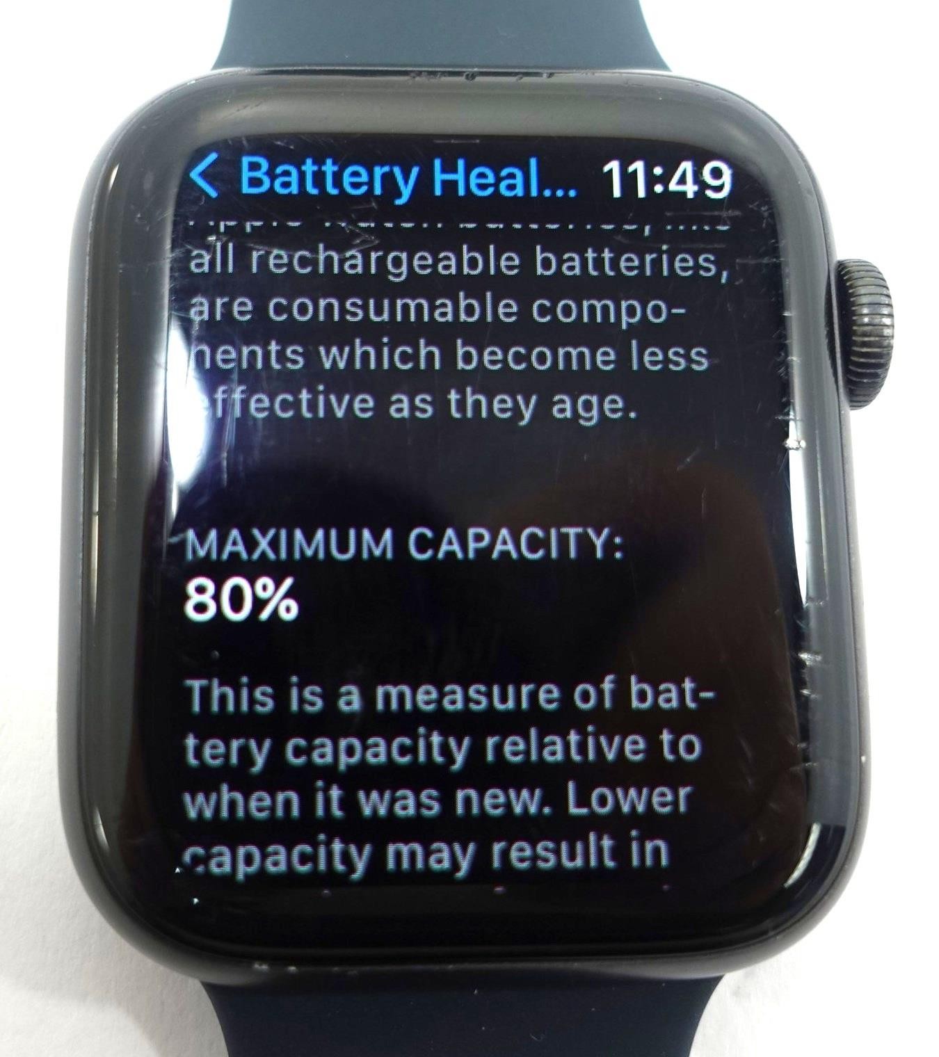 APPLE Watch Series 6 GPS LTE- 44MM Aluminum Case A2294 – Black