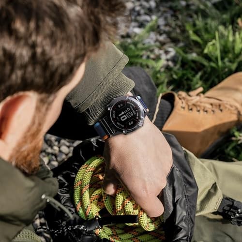Quickfit Nylon Loop Band Compatible with Garmin Fenix 7/6/5 Series and Forerunne