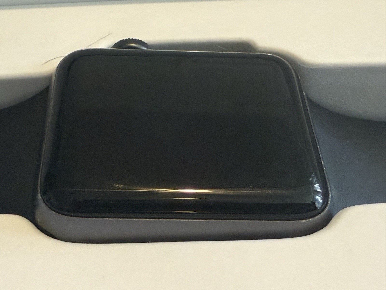 Apple Watch Series 3 38mm Space Gray Aluminum Case with Black Sport Band