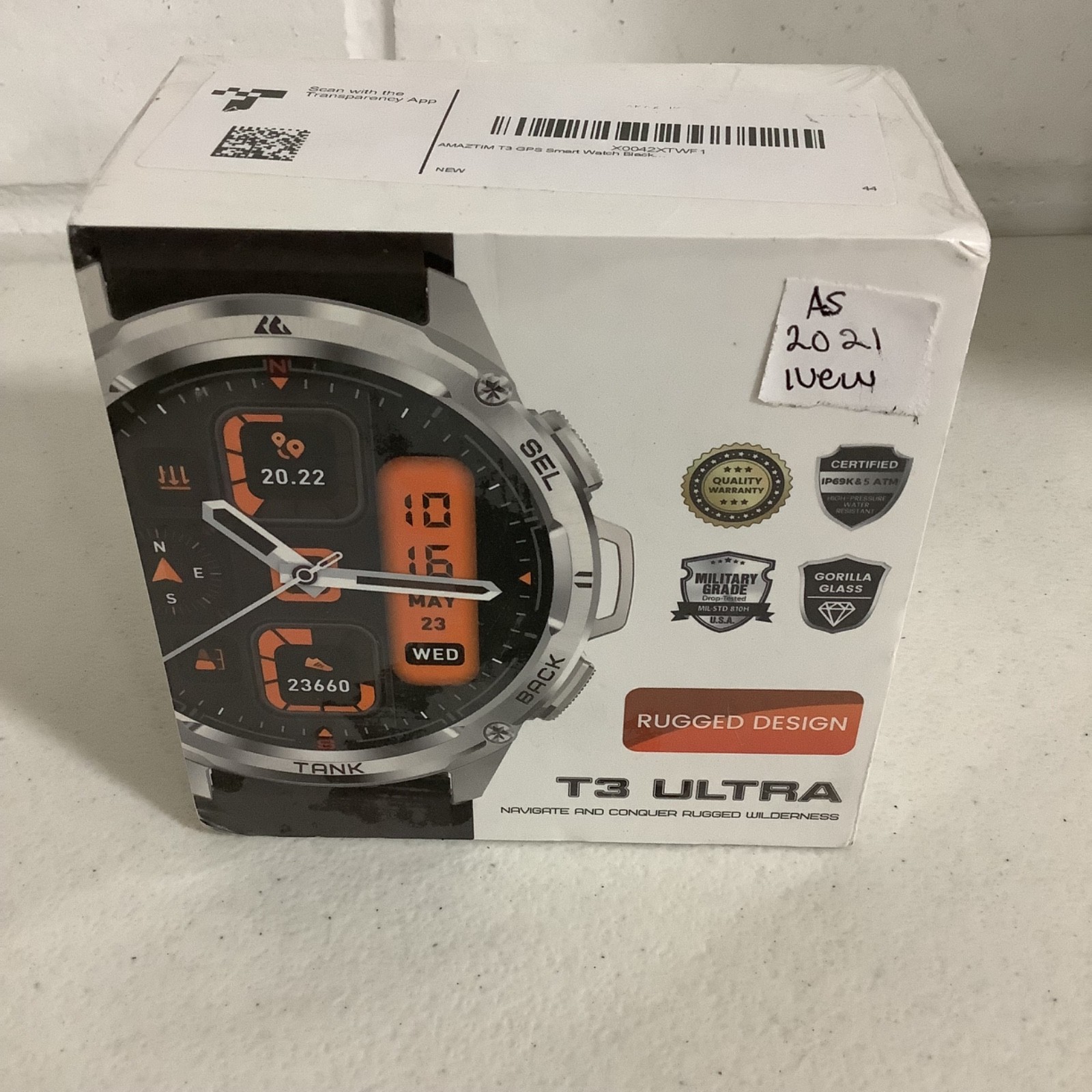 KOSPET TANK T3 Ultra GPS Smart Watch Men GPS Sports 50M Waterproof