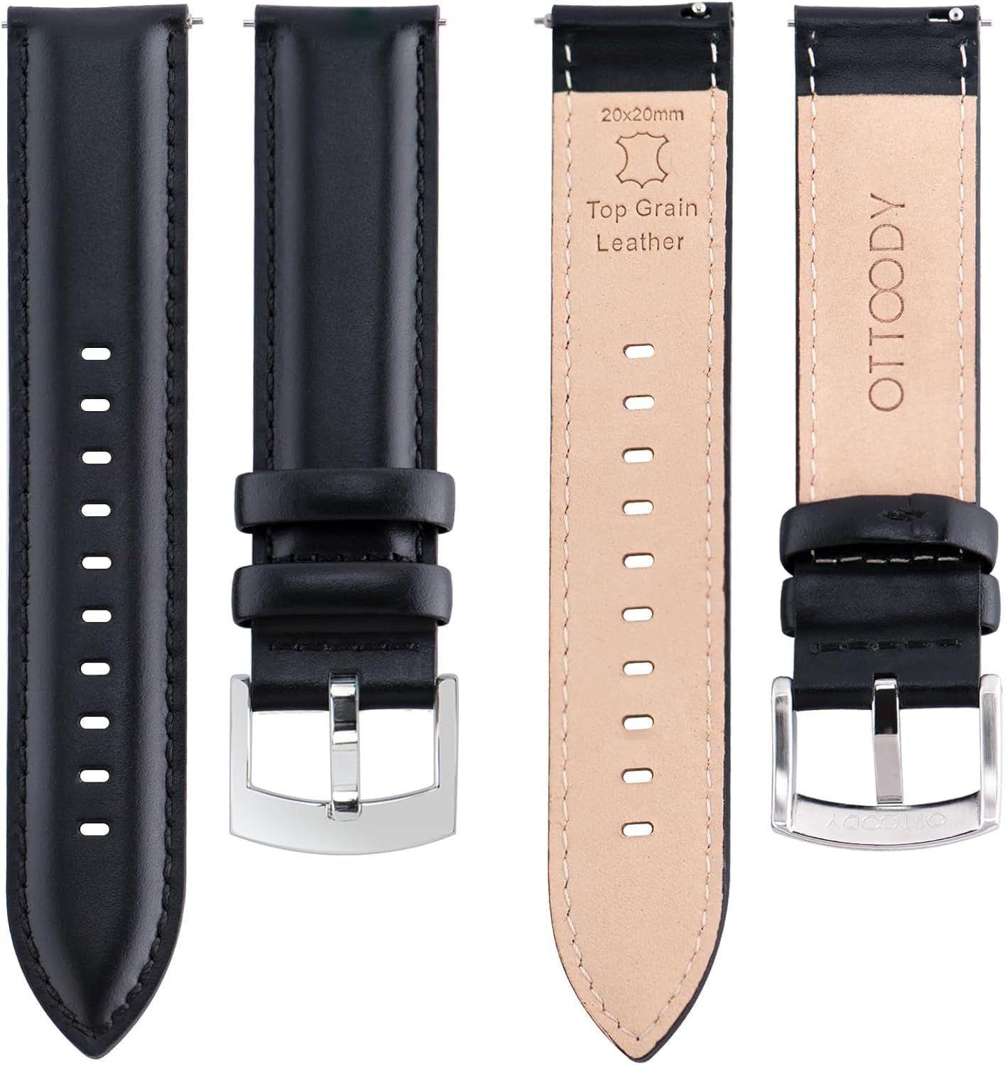 Strap Only For Watch & Smartwatch 18mm-22mm Leather Quick Release