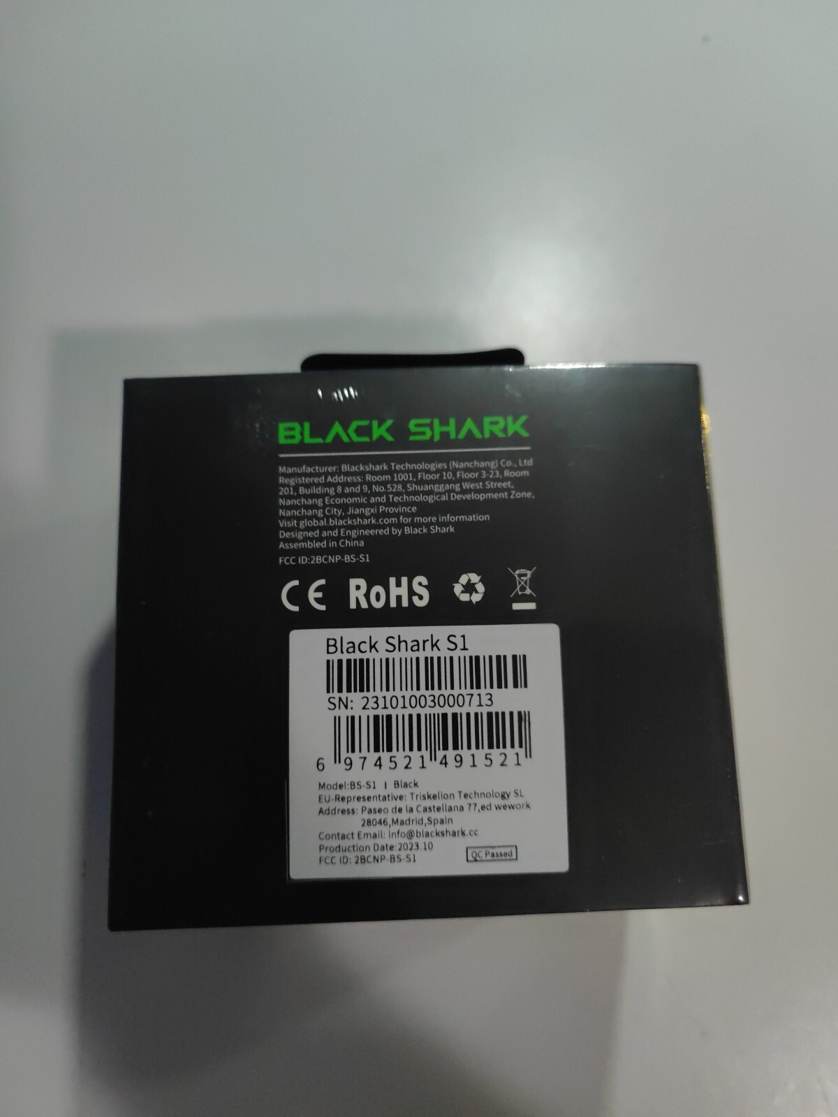 Black Shark S1 Smart Watch 1.43″ AMOLED Screen IP68 Wireless Charging BLACK New!