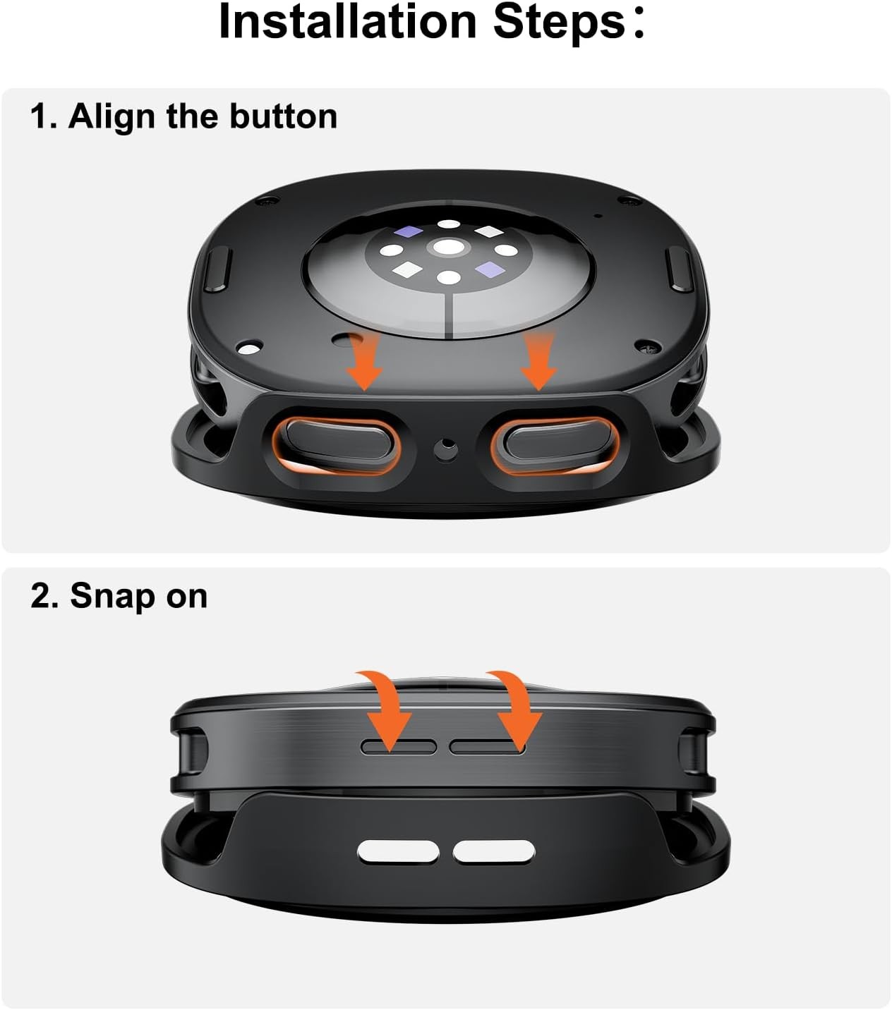 Case for Samsung Galaxy Watch 9 40mm Hard PC Bumper Protective Cover HD Anti-Fog