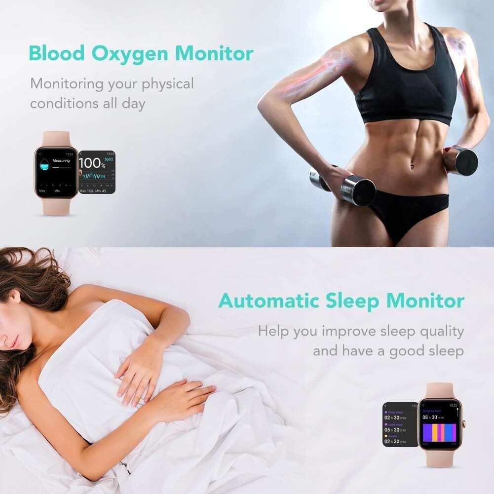Reloj Inteligente Smart Watch Bluetooth De Mujer Para Apple iPhone iOS Y Android