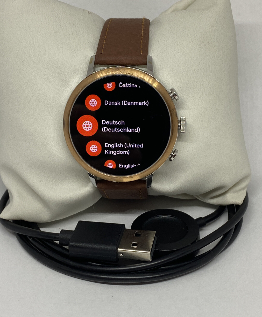 Fossil Gen 4 Authentic Digital Dial Smart Watch Custom Band FTW6016 DC87