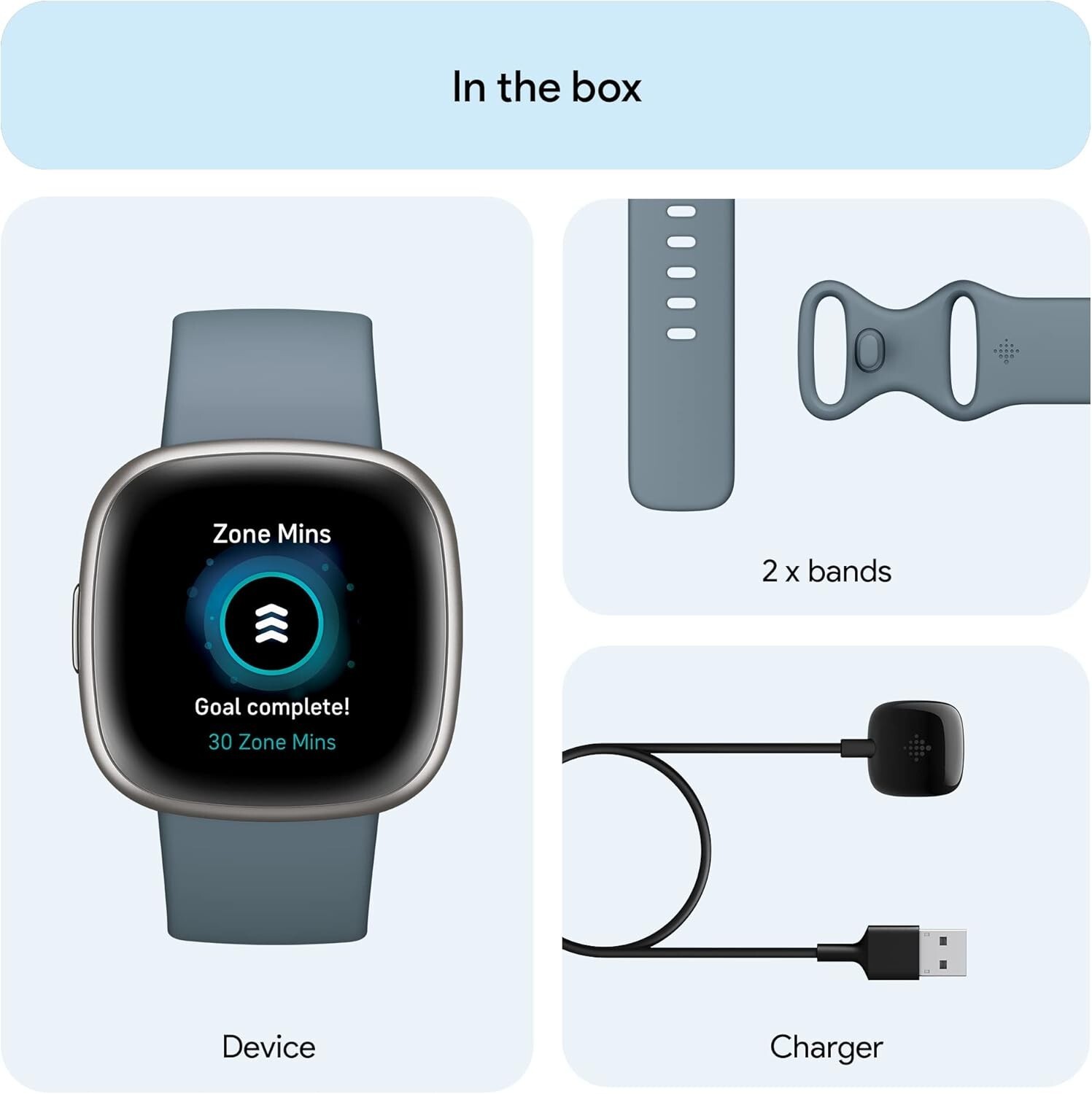 Fitbit Versa 4 Fitness Smartwatch with Daily Readiness, GPS, 24/7 Heart Rate, 40