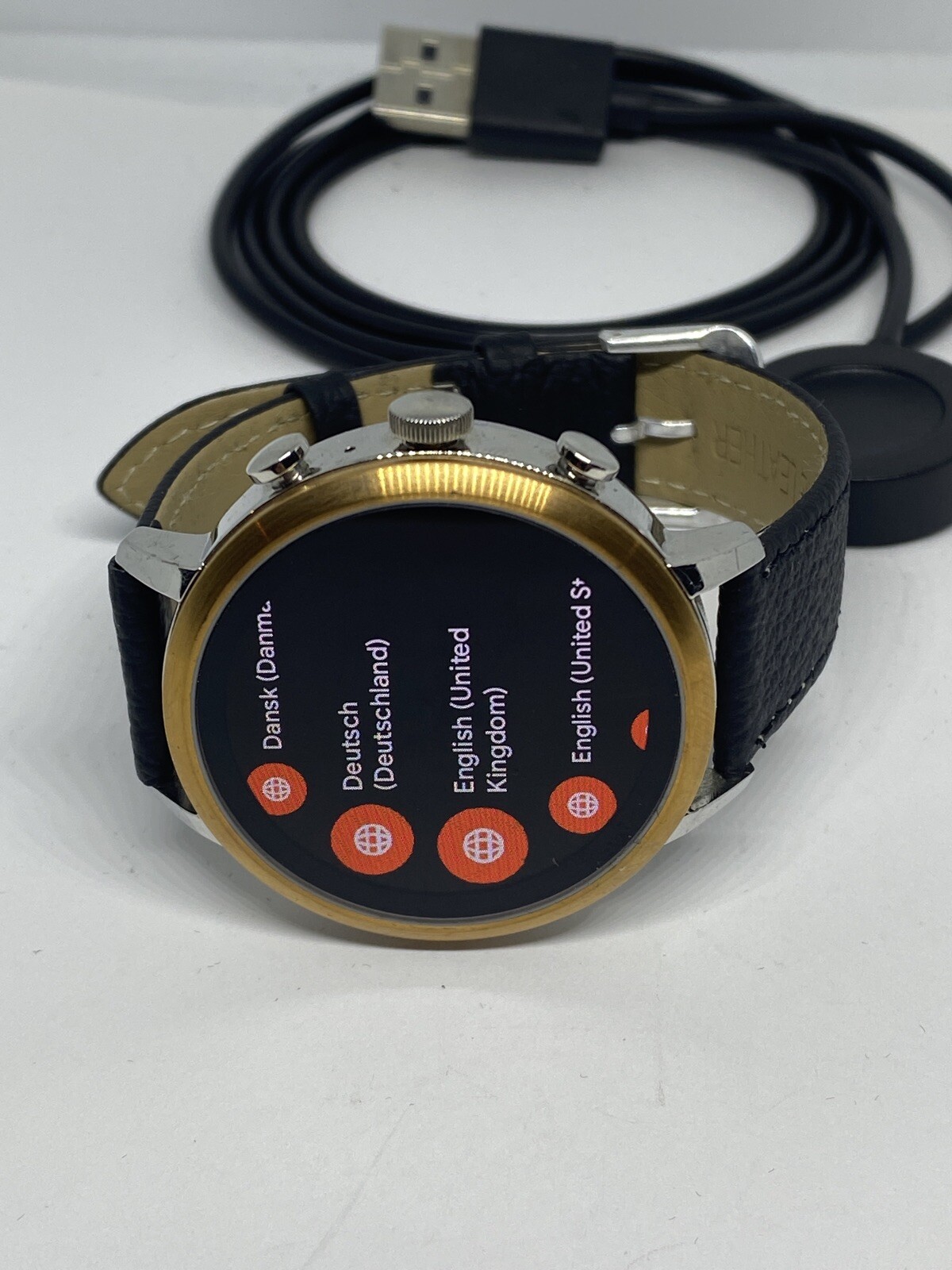 Fossil Gen 4 Authentic Digital Dial Smart Watch Custom Band FTW6016 AB164