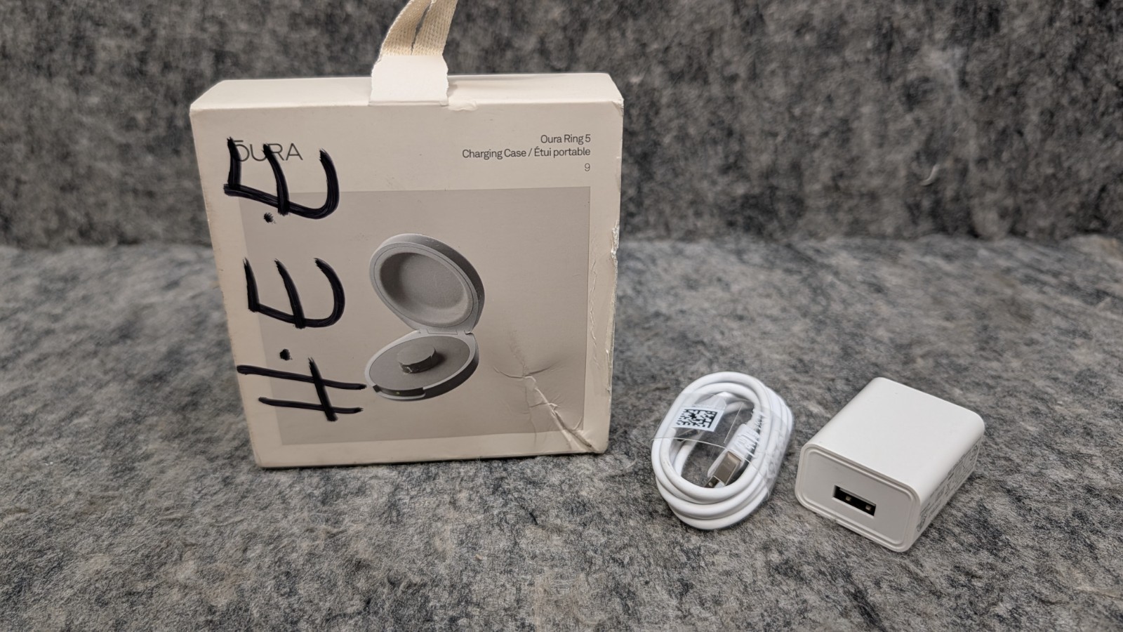 Oura Ring 5 Charging Case – Size 9 – Silver 🔥New🔥