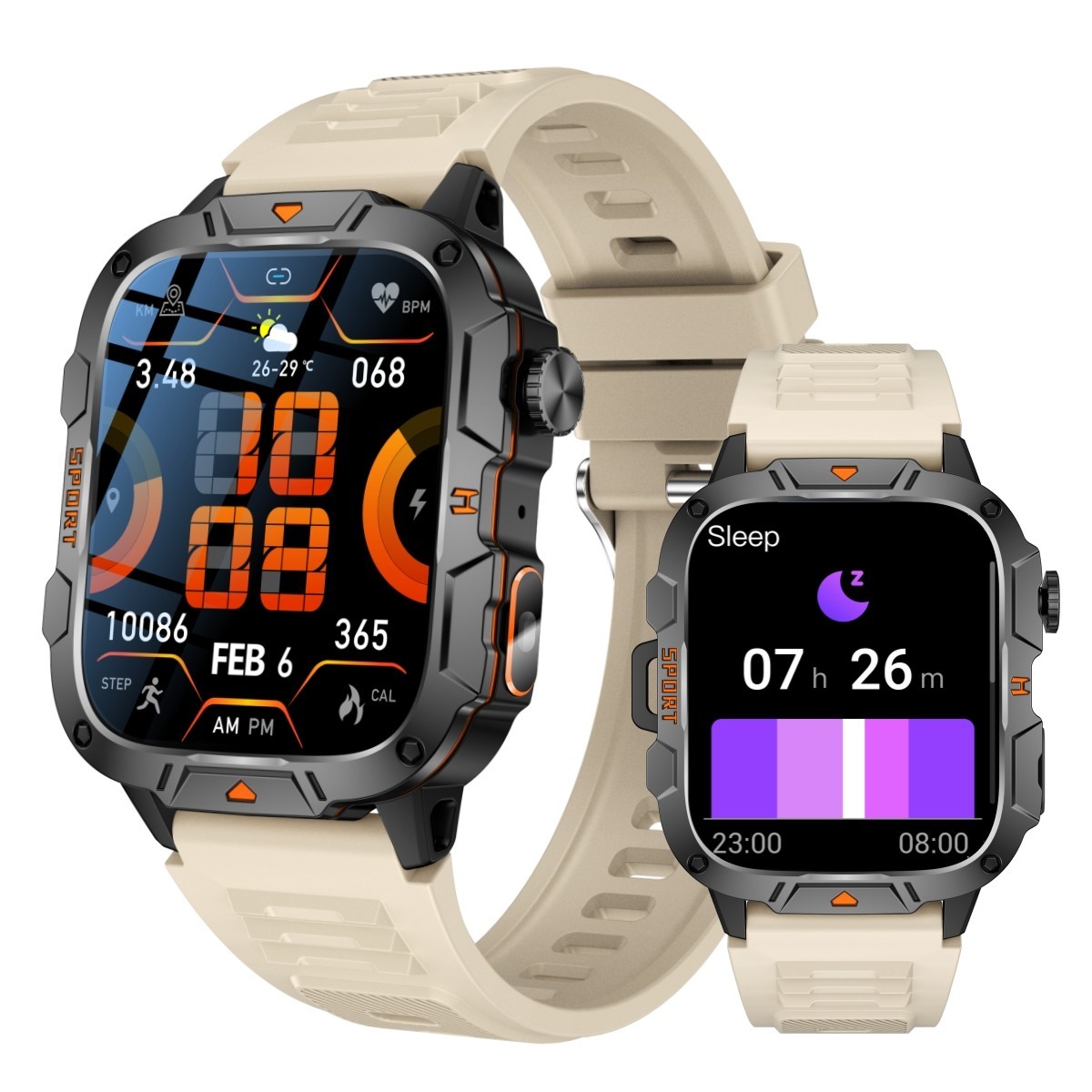 Waterproof Smart Watch Men Women Fitness Tracker Heart Rate for iPhone Android
