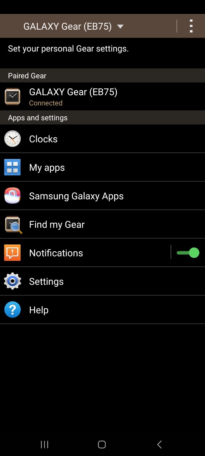 Samsung Galaxy Gear SM-V700/Yellow/Smartwatch/41mm/Stainless Steel/HornCamera/BT