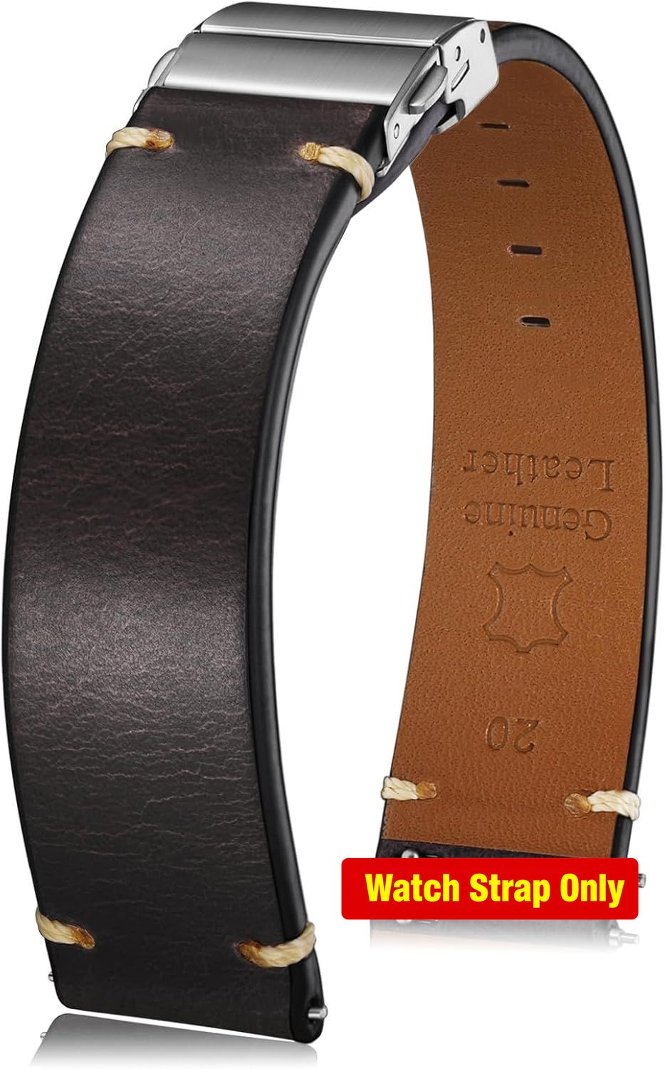 Strap Only For 18mm 19mm 20mm 21mm 22mm Leather Quick Release Watch Straps