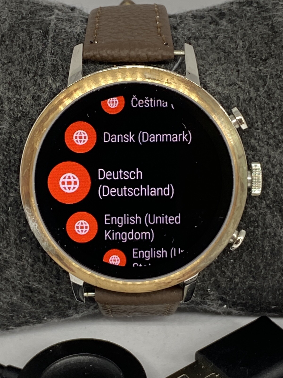 Fossil Gen 4 Authentic Digital Dial Smart Watch Custom Band FTW6016 BA315