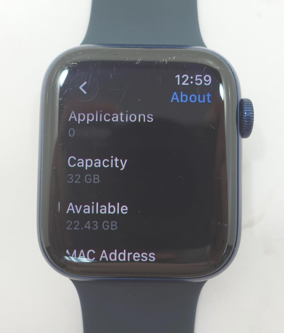 APPLE Watch Series 6 GPS – 44MM Aluminum Case A2292 – Blue