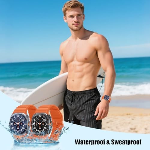 12 Pack Silicone Sport Strap Compatible with Samsung Galaxy Watch Ultra 47mm