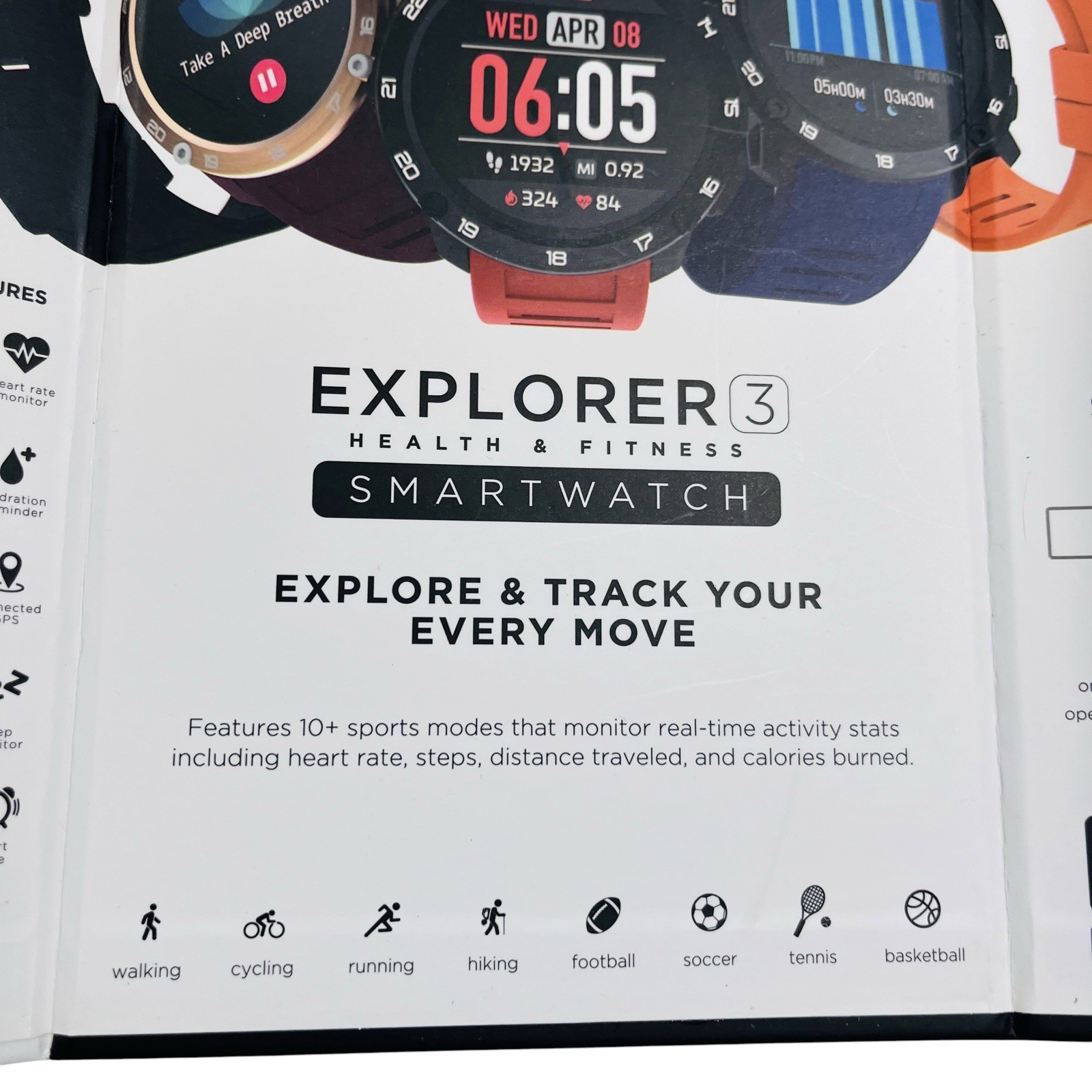 iTOUCH Explorer 3 Smartwatch Fitness Tracker Rose Gold Pink 500228R-C12 Open Box