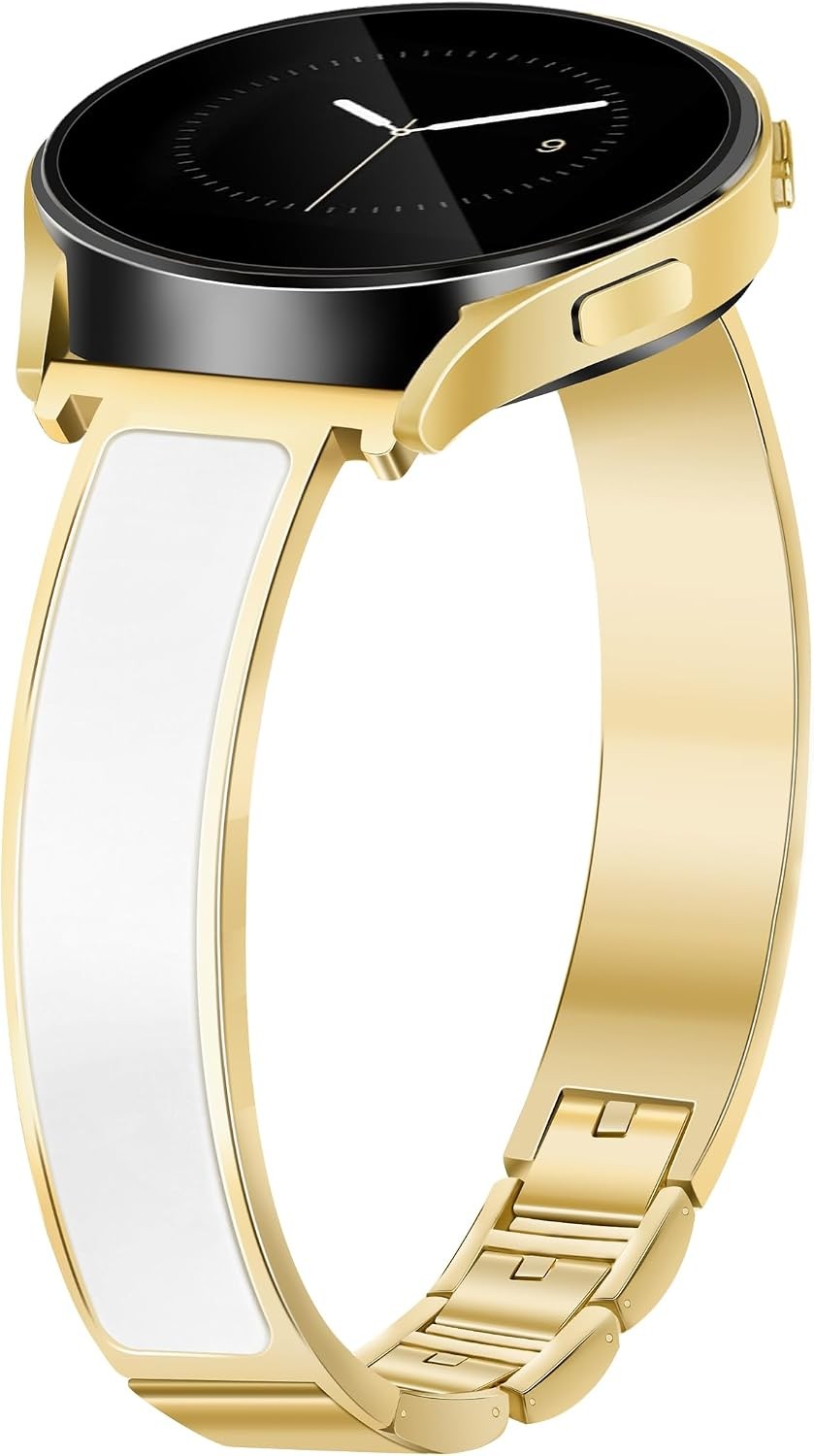 Slim Gold Watch Band for Samsung Galaxy Watch 40mm 42mm 44mm 46mm Women’s Jewelr