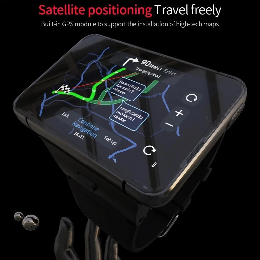 2.88″ Touch Screen 4G Smart Watch 9.0 Dual Camera 4GB+64GB Android/iOS